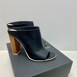 VINCE Allison Leather Mule Black